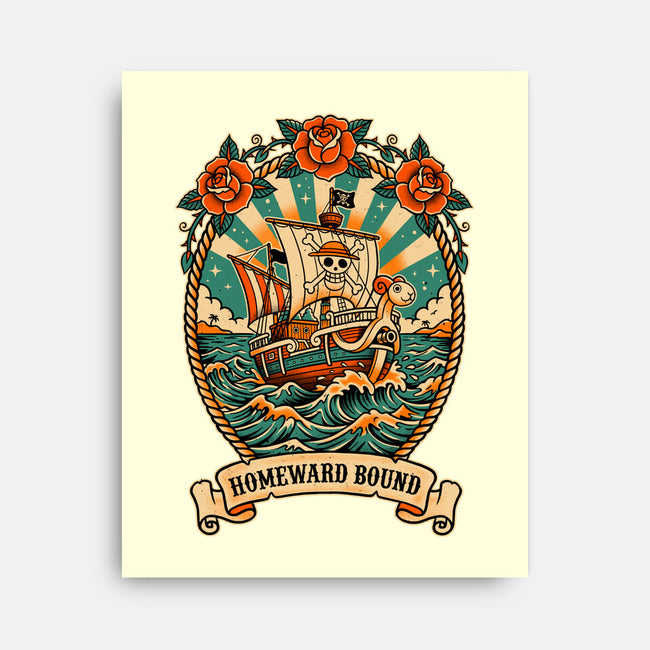 Oldschool Pirate Ship-None-Stretched-Canvas-P1yu5h