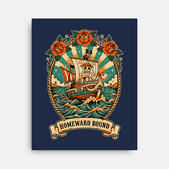 Oldschool Pirate Ship-None-Stretched-Canvas-P1yu5h
