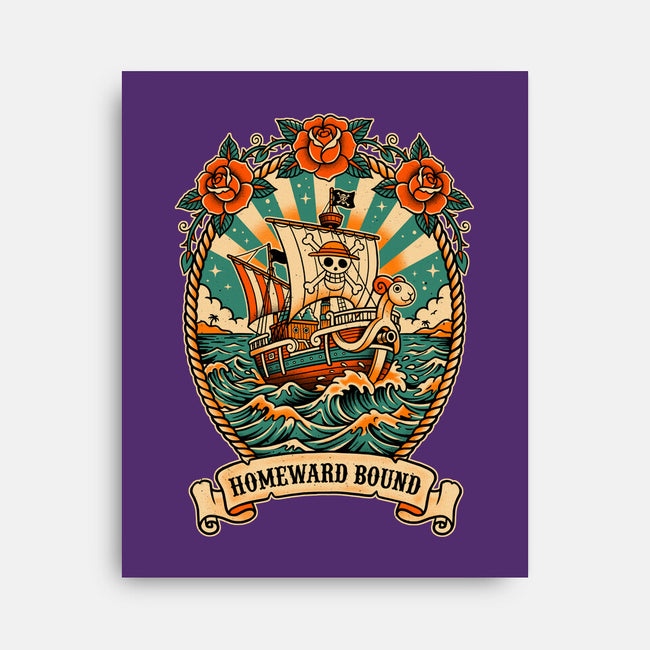 Oldschool Pirate Ship-None-Stretched-Canvas-P1yu5h