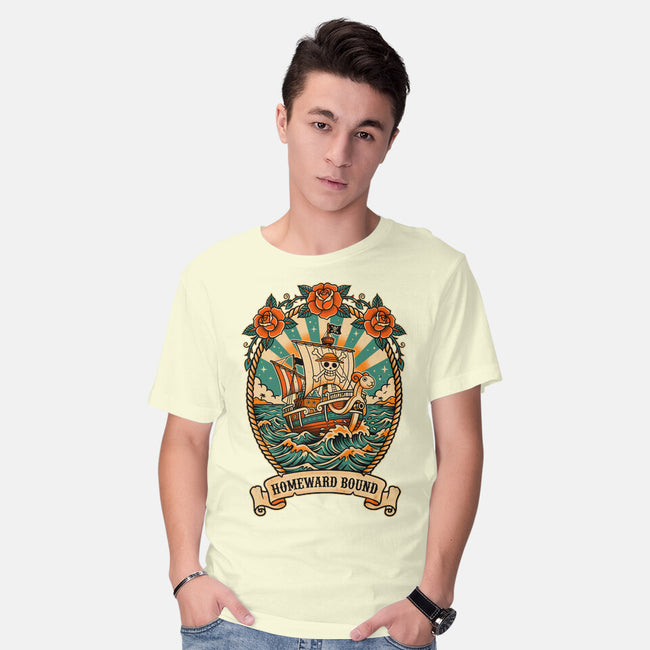 Oldschool Pirate Ship-Mens-Basic-Tee-P1yu5h