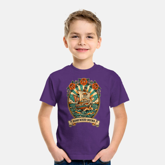 Oldschool Pirate Ship-Youth-Basic-Tee-P1yu5h