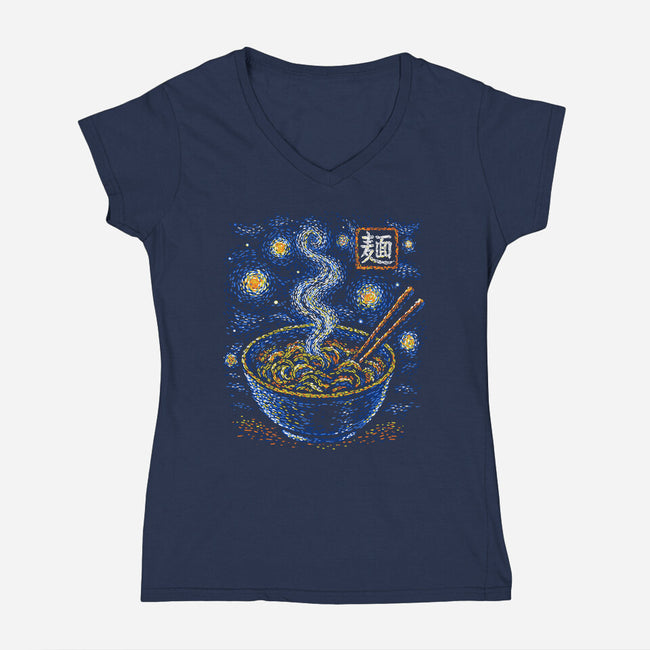 Starry Noodles-Womens-V-Neck-Tee-Alan Maia