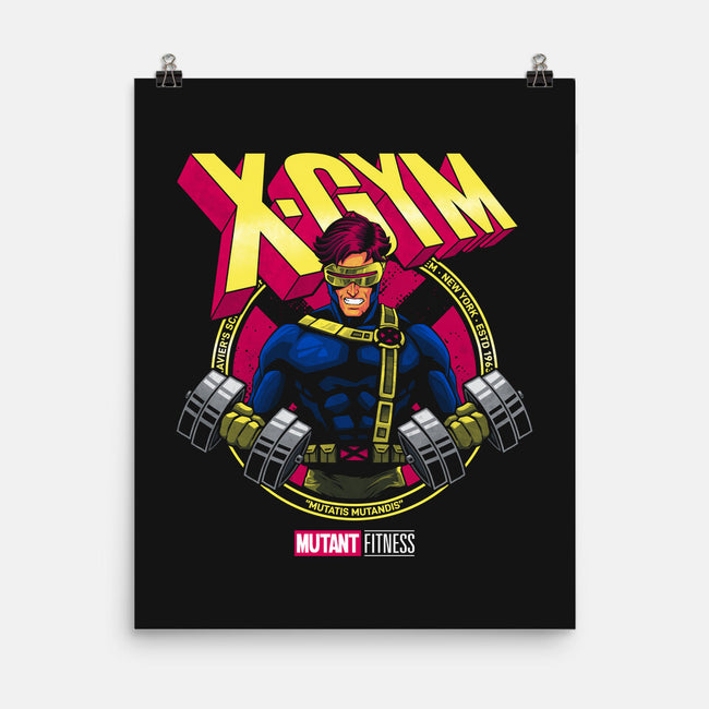 Mutant Fitness Cyclops-None-Matte-Poster-teesgeex