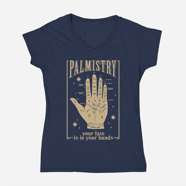 Palmistry-Womens-V-Neck-Tee-Thiago Correa