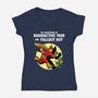 Radioactive Man-Womens-V-Neck-Tee-zascanauta