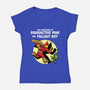 Radioactive Man-Womens-V-Neck-Tee-zascanauta