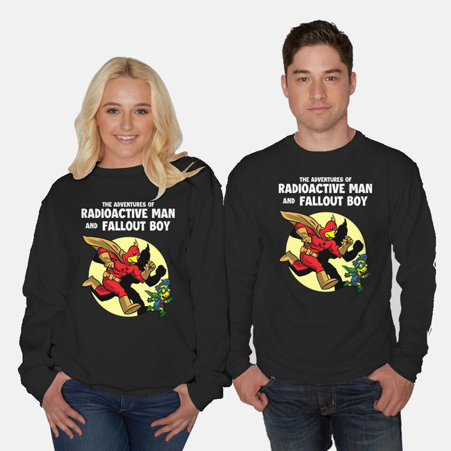 Radioactive Man-Unisex-Crew Neck-Sweatshirt-zascanauta