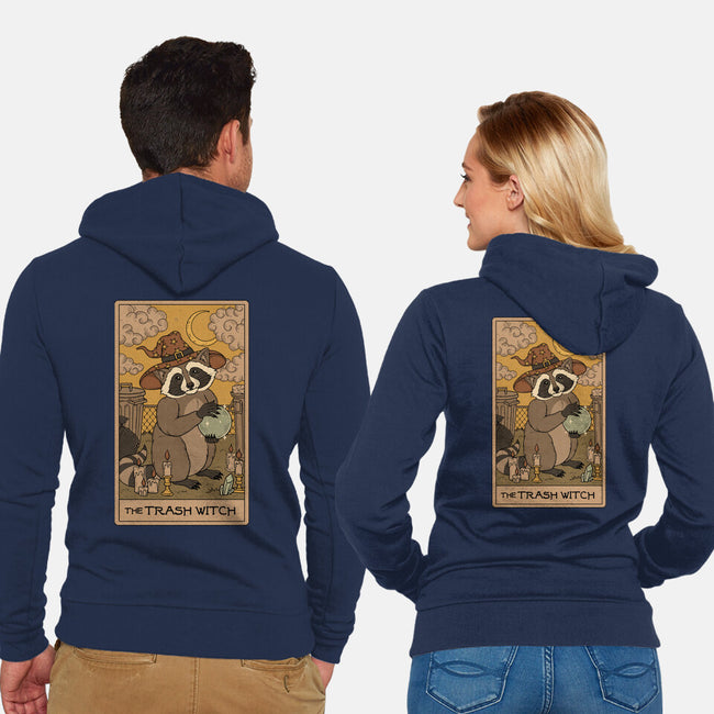 The Trash Witch-Unisex-Zip-Up-Sweatshirt-Thiago Correa