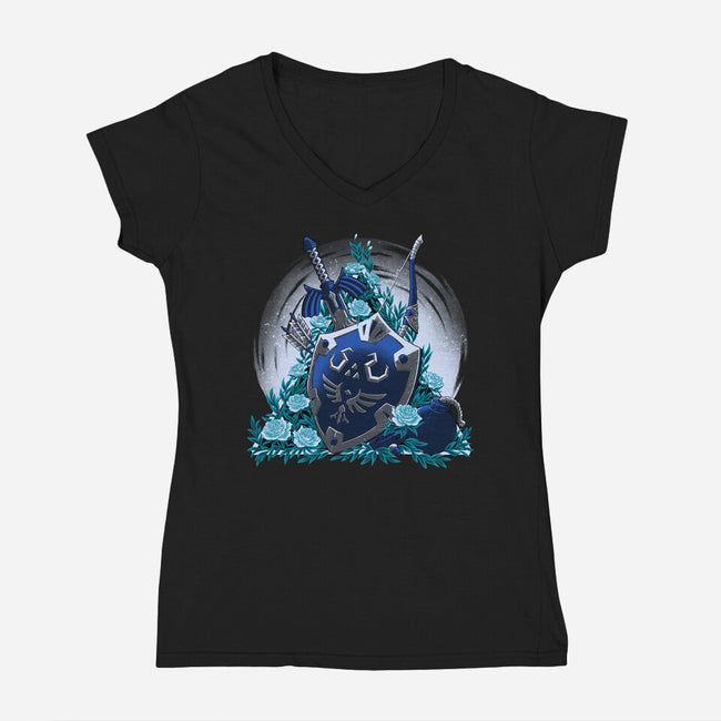 Legendary Artifacts-Womens-V-Neck-Tee-rmatix