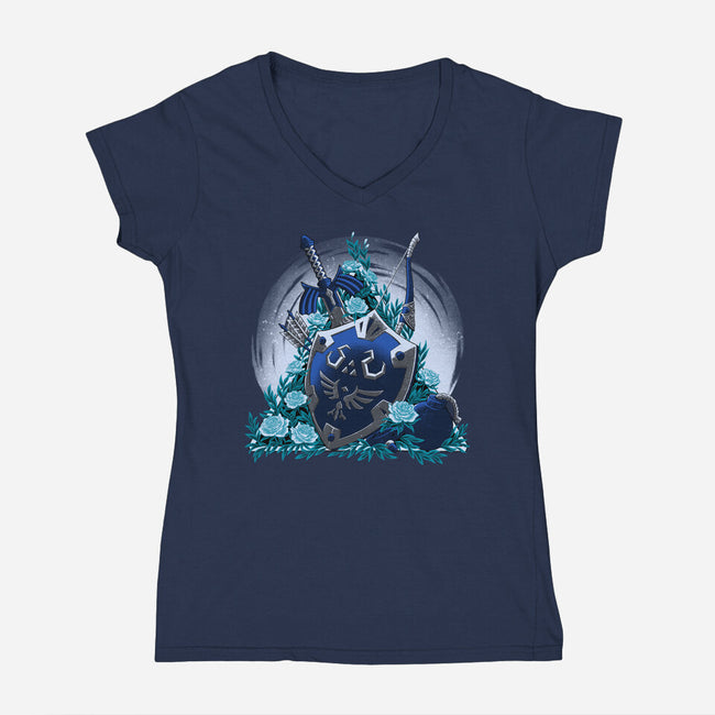 Legendary Artifacts-Womens-V-Neck-Tee-rmatix