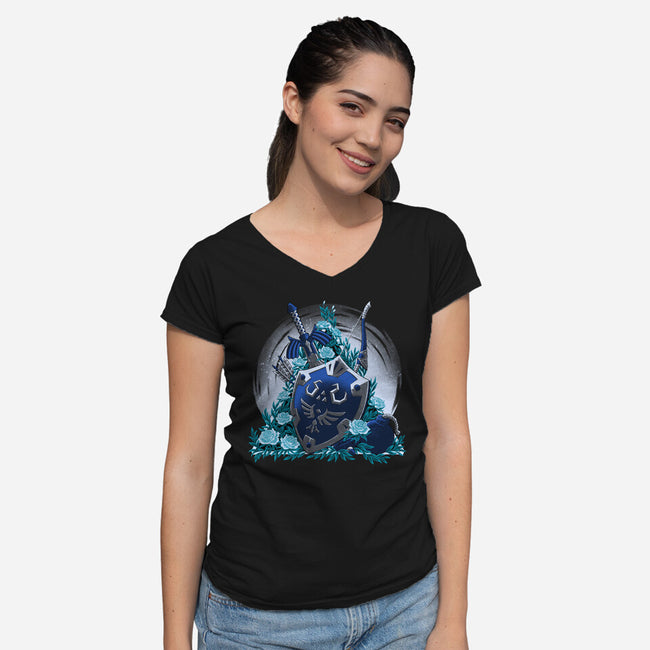 Legendary Artifacts-Womens-V-Neck-Tee-rmatix