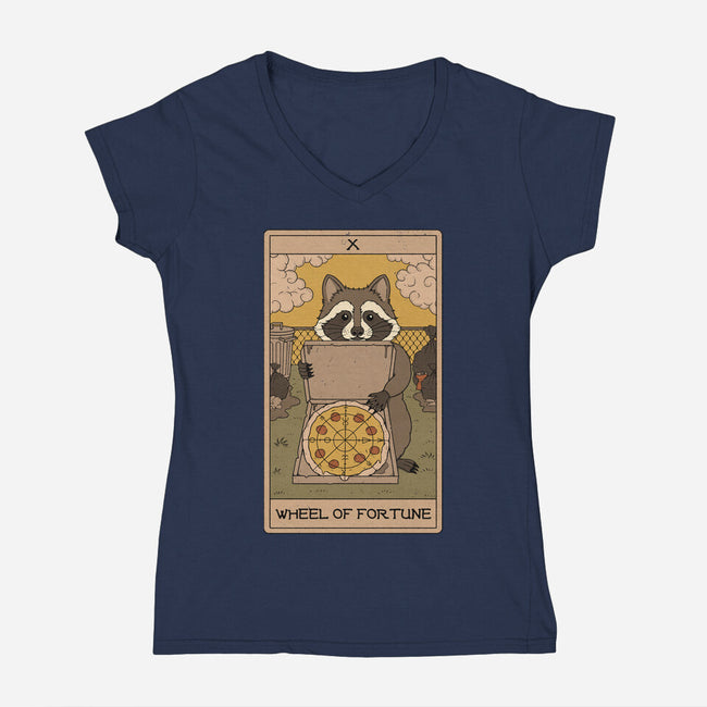Wheel Of Fortune-Womens-V-Neck-Tee-Thiago Correa