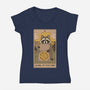 Wheel Of Fortune-Womens-V-Neck-Tee-Thiago Correa