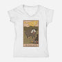 The Trash Eater-Womens-V-Neck-Tee-Thiago Correa