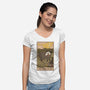 The Trash Eater-Womens-V-Neck-Tee-Thiago Correa