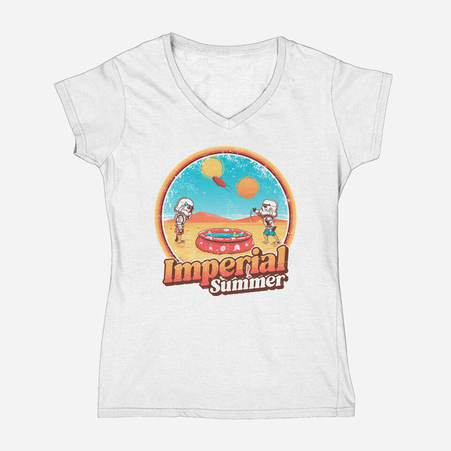 Imperial Summer-Womens-V-Neck-Tee-Tronyx79