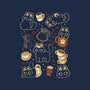 Cute Cats And Coffee Lover-Womens-Basic-Tee-xMorfina