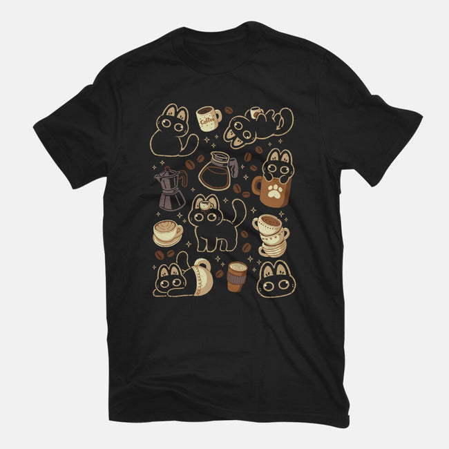 Cute Cats And Coffee Lover-Mens-Premium-Tee-xMorfina
