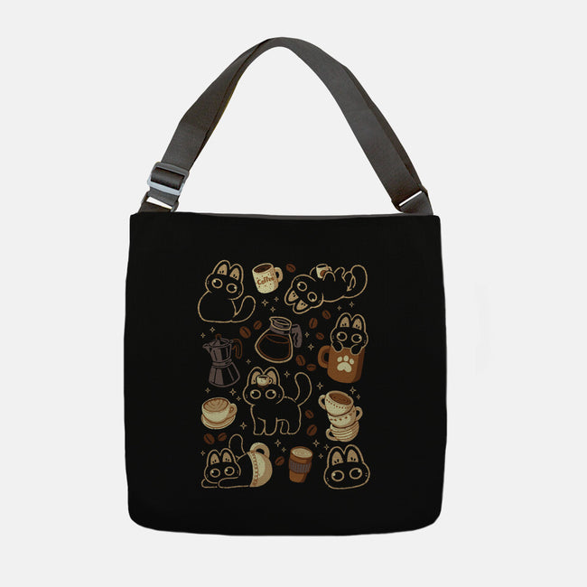 Cute Cats And Coffee Lover-None-Adjustable Tote-Bag-xMorfina