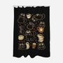 Cute Cats And Coffee Lover-None-Polyester-Shower Curtain-xMorfina