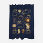 Cute Cats And Coffee Lover-None-Polyester-Shower Curtain-xMorfina