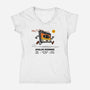 Analog Running-Womens-V-Neck-Tee-erion_designs