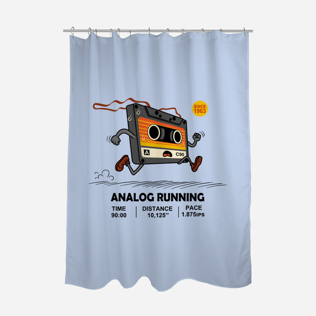 Analog Running-None-Polyester-Shower Curtain-erion_designs