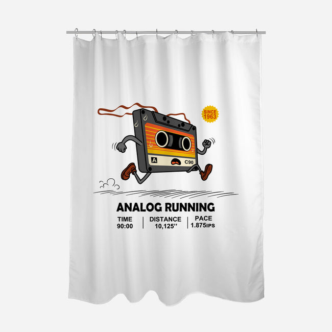 Analog Running-None-Polyester-Shower Curtain-erion_designs