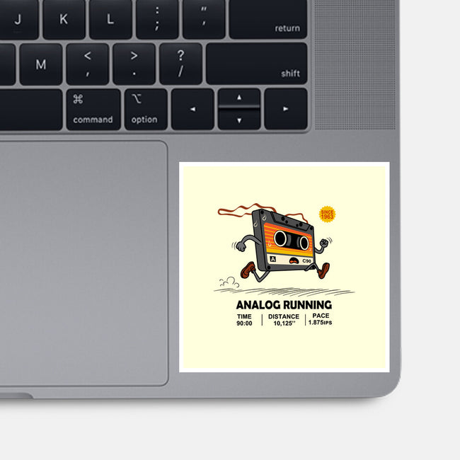 Analog Running-None-Glossy-Sticker-erion_designs