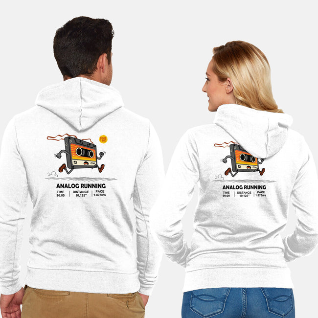 Analog Running-Unisex-Zip-Up-Sweatshirt-erion_designs