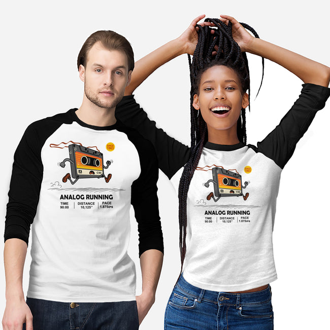 Analog Running-Unisex-Baseball-Tee-erion_designs