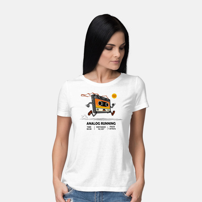 Analog Running-Womens-Basic-Tee-erion_designs