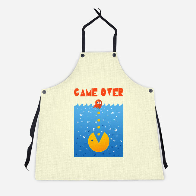 Pac Attack-Unisex-Kitchen-Apron-erion_designs