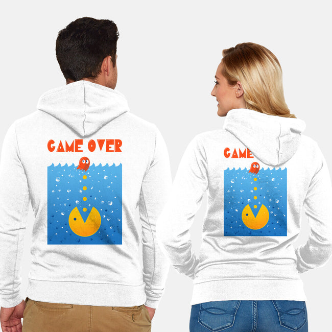 Pac Attack-Unisex-Zip-Up-Sweatshirt-erion_designs