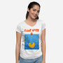 Pac Attack-Womens-V-Neck-Tee-erion_designs