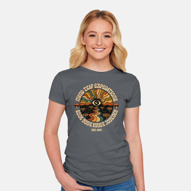 Mind Trip Expeditions-Womens-Fitted-Tee-erion_designs