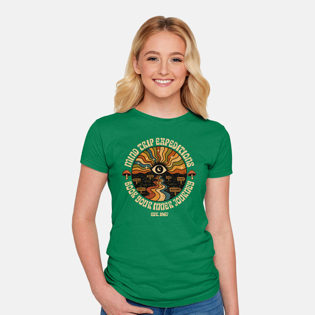 Mind Trip Expeditions-Womens-Fitted-Tee-erion_designs