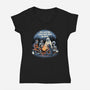 This Sighting-Womens-V-Neck-Tee-glitchygorilla