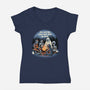 This Sighting-Womens-V-Neck-Tee-glitchygorilla