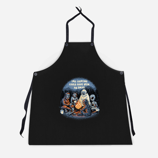 This Sighting-Unisex-Kitchen-Apron-glitchygorilla