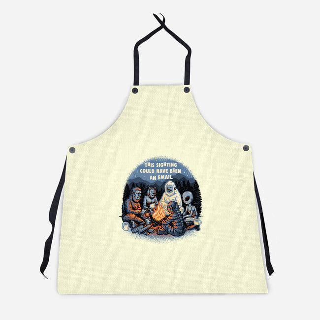 This Sighting-Unisex-Kitchen-Apron-glitchygorilla