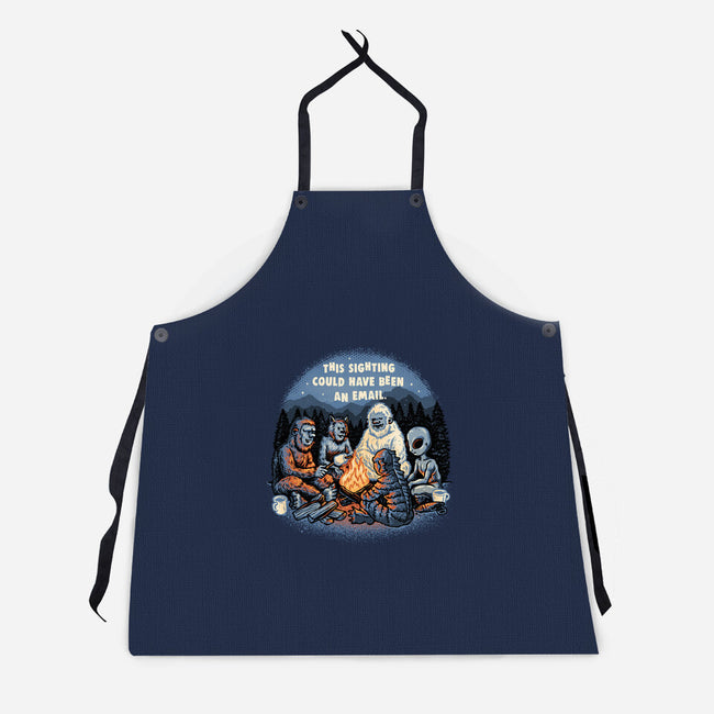 This Sighting-Unisex-Kitchen-Apron-glitchygorilla