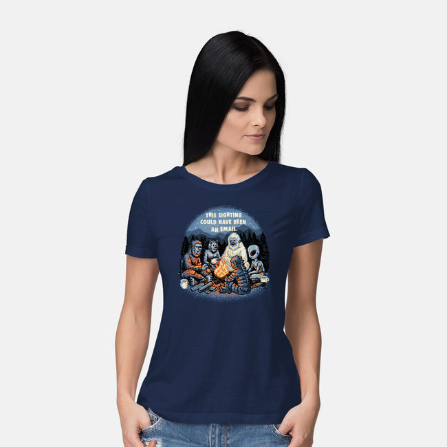 This Sighting-Womens-Basic-Tee-glitchygorilla