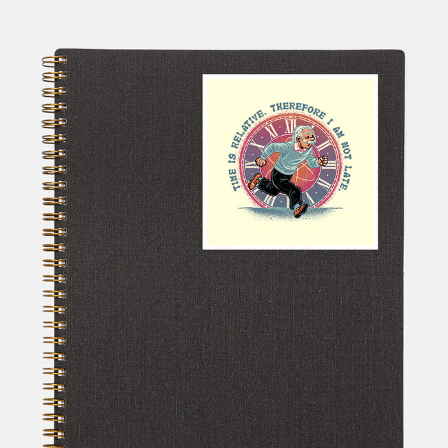 The Relativity Of Time-None-Glossy-Sticker-glitchygorilla