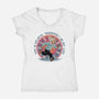 The Relativity Of Time-Womens-V-Neck-Tee-glitchygorilla