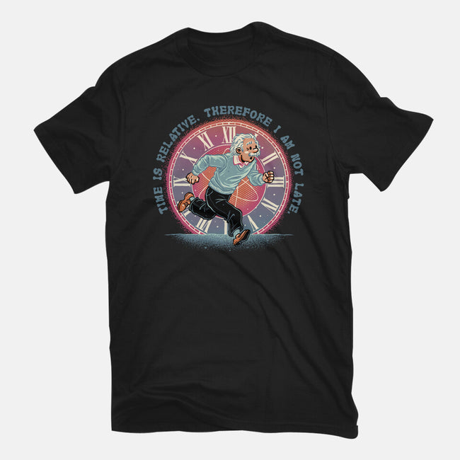 The Relativity Of Time-Womens-Fitted-Tee-glitchygorilla