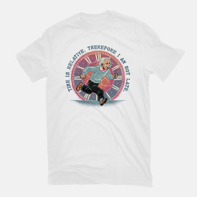 The Relativity Of Time-Womens-Fitted-Tee-glitchygorilla
