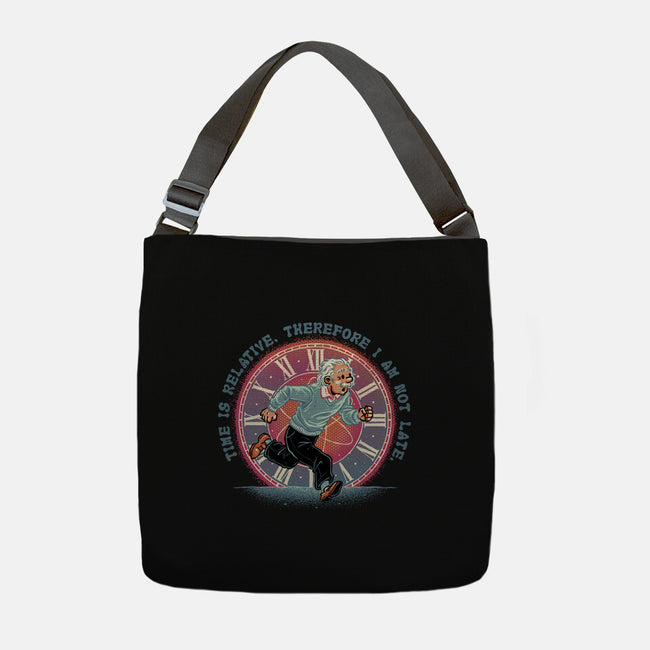 The Relativity Of Time-None-Adjustable Tote-Bag-glitchygorilla