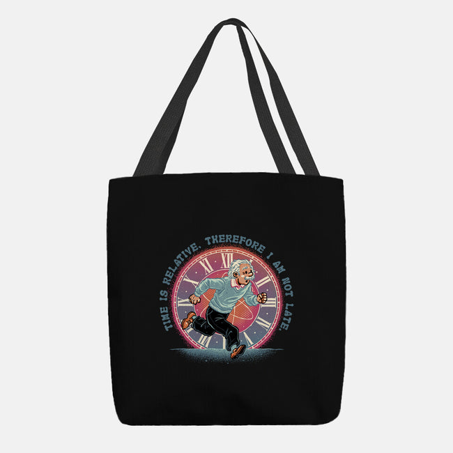 The Relativity Of Time-None-Basic Tote-Bag-glitchygorilla