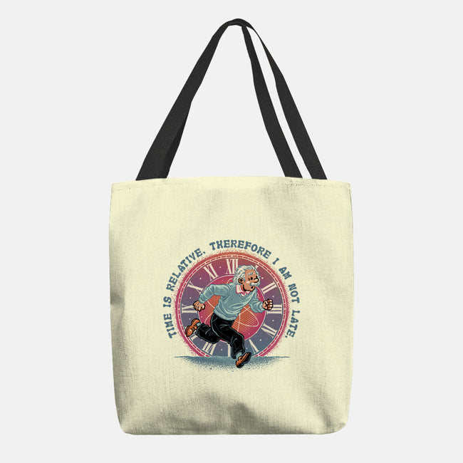 The Relativity Of Time-None-Basic Tote-Bag-glitchygorilla